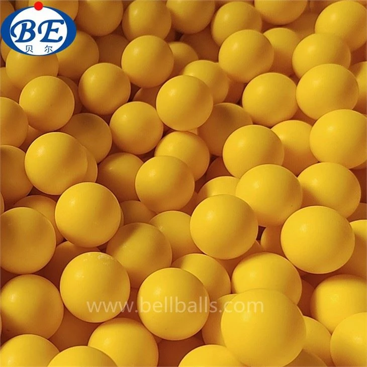 Sfera di plastica gialla solida da 20 mm