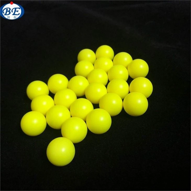 20mm Solid Yellow Plastic Ball