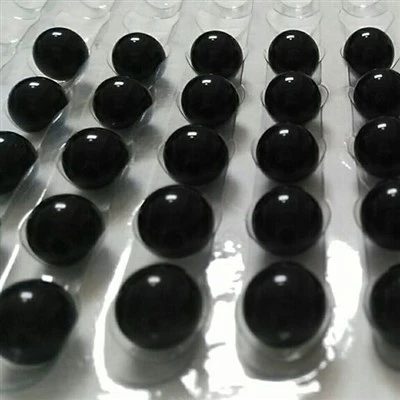 Sfera di vetro nero da 4,763 mm
